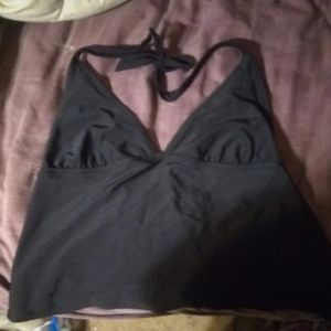 Black tankini top
